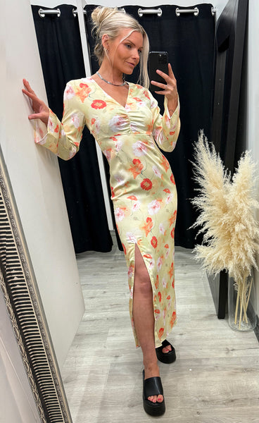 N-Kamey dress - delina green print