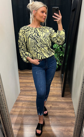 Theresia top - beechnut stroke