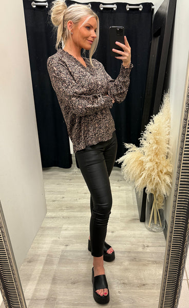 Gladis blouse 2 - black paisley