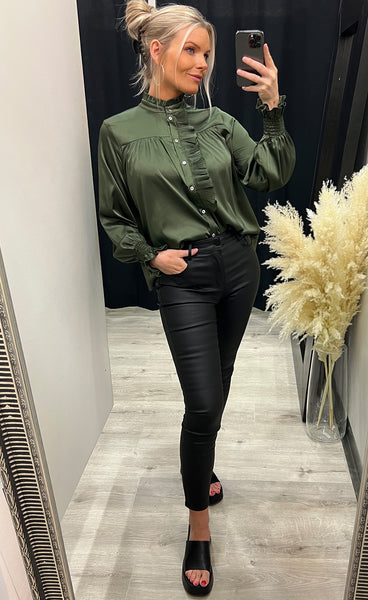 Malika blouse - army