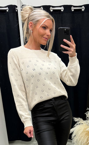 Katlin pullover 1 - whisper white