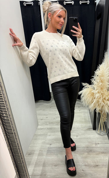 Katlin pullover 1 - whisper white