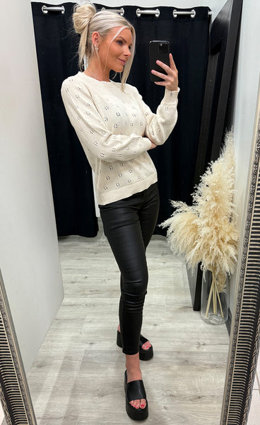 Katlin pullover 1 - whisper white