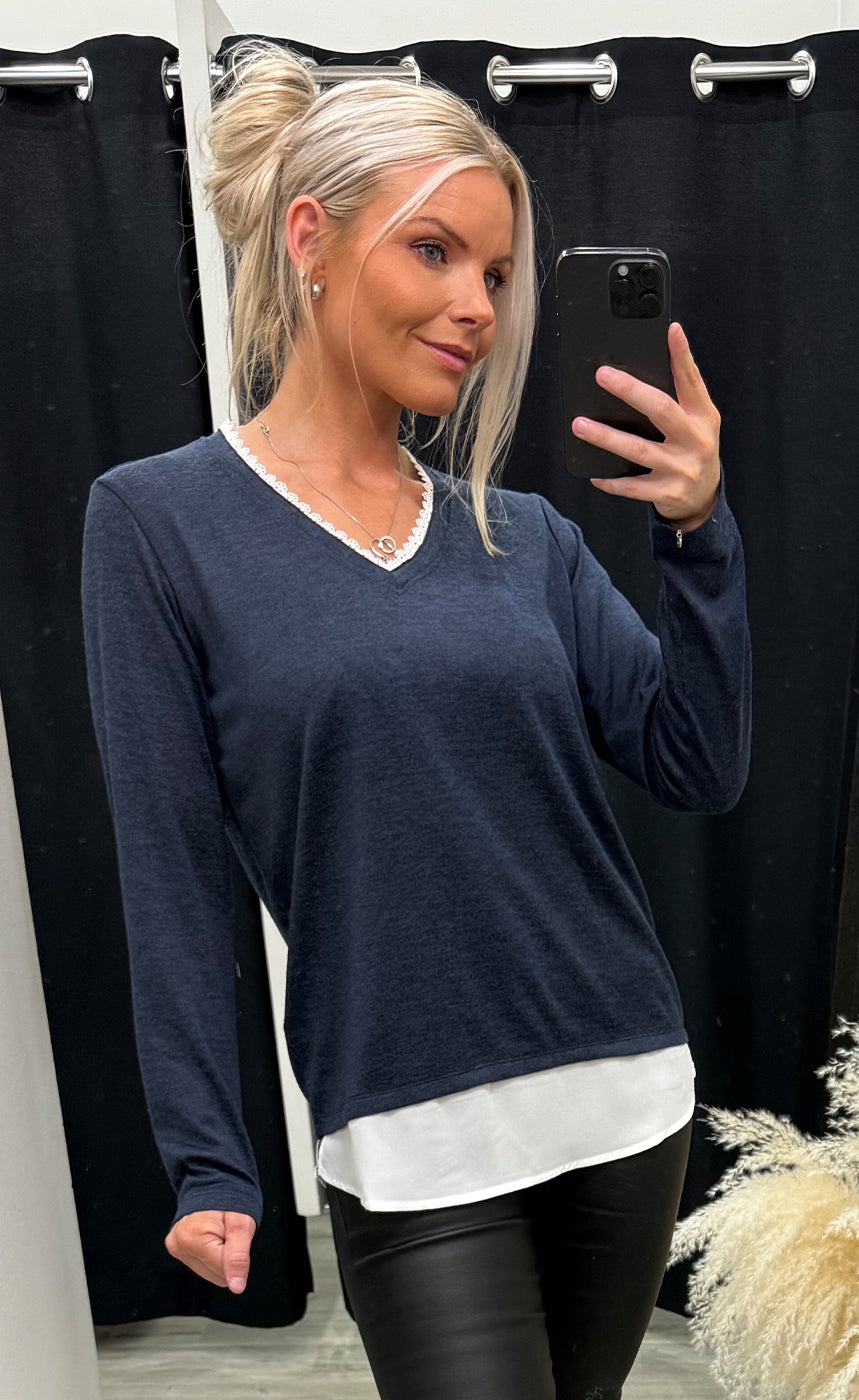 River pullover 1 - nightsky melange