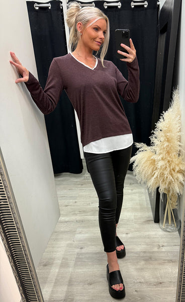 River pullover 1 - fudge melange