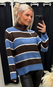Edeen pullover 3 - coffee bean stripe