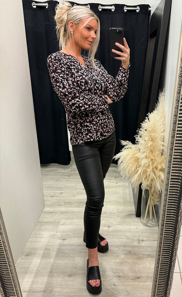 Kiki blouse 1 - floral black