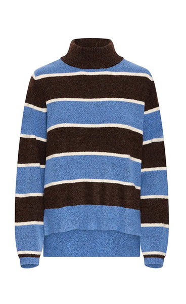 Edeen pullover 3 - coffee bean stripe