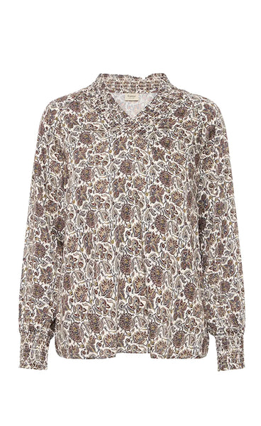 Gladis blouse 2 - pumicestone paisley