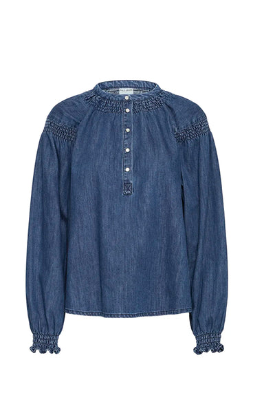 Malia blouse - dark blue denim