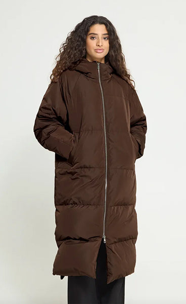 ICHI Bunala down jacket - coffee bean