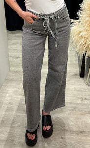 Onea belt jeans - grey wash