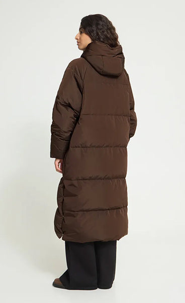 ICHI Bunala down jacket - coffee bean