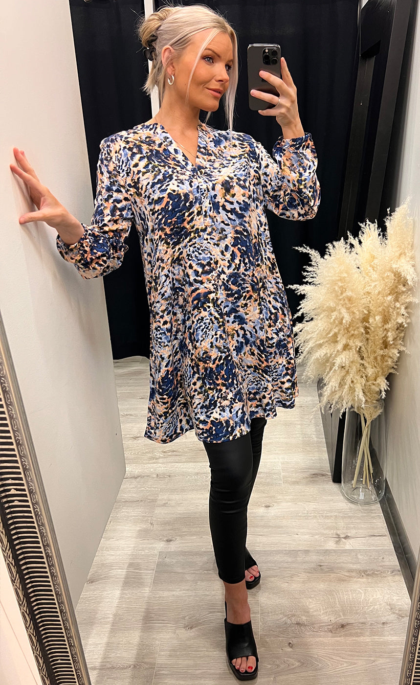 Josa tunic dress - blue mix