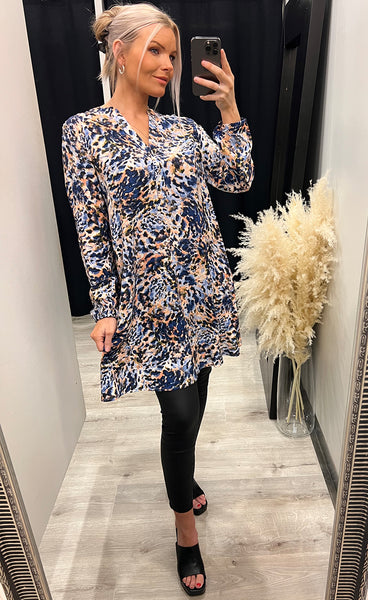 Josa tunic dress - blue mix