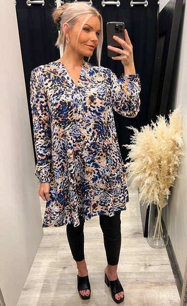 Josa tunic dress - blue mix