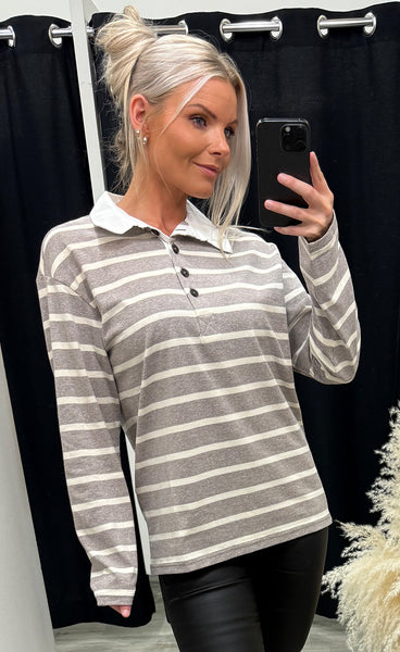 Lucille tee 1 - desert taupe mix