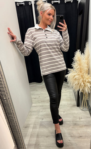 Lucille tee 1 - desert taupe mix