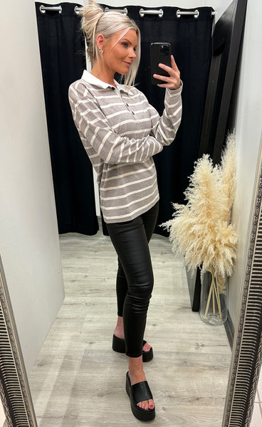 Lucille tee 1 - desert taupe mix