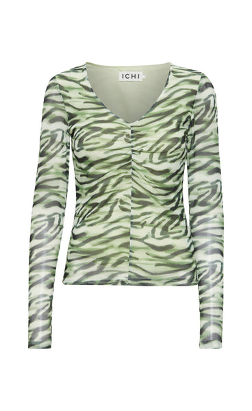 Ista blouse - green zebra