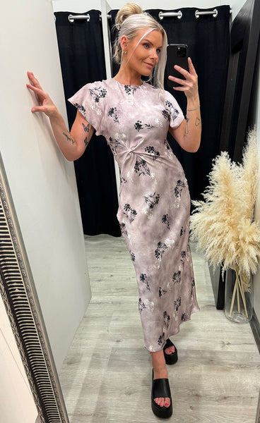 Gista dress - dusty rose/flower