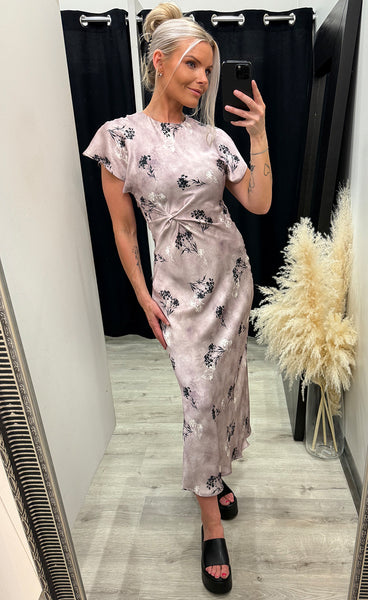Gista dress - dusty rose/flower