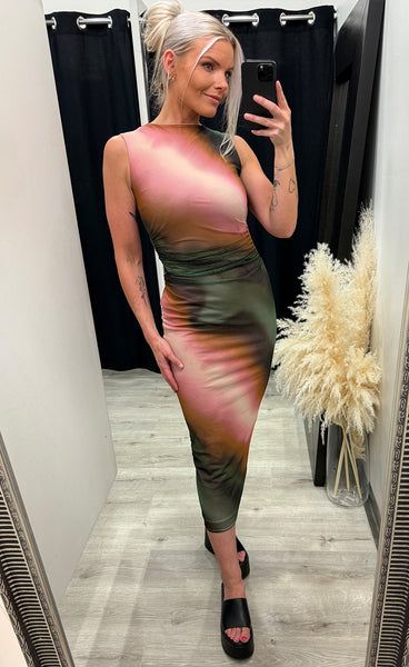 Esme dress - rose/khaki