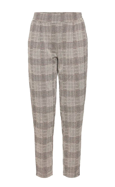 Manse pants - natural/black check