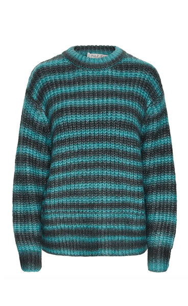 Riva pullover - green teal dye