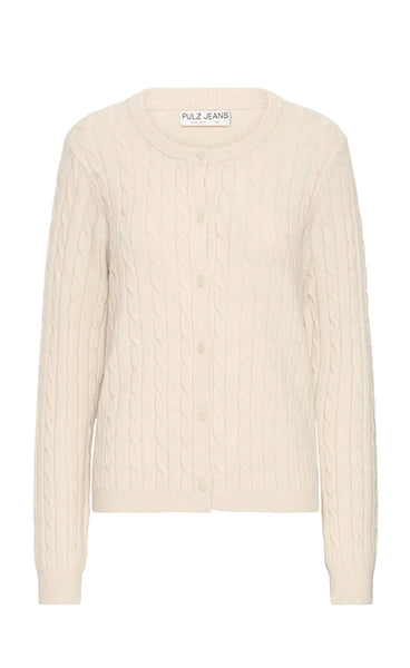 Steffi cardigan - cloud dancer melange