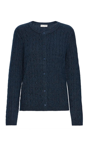 Steffi cardigan - dark sapphire melange