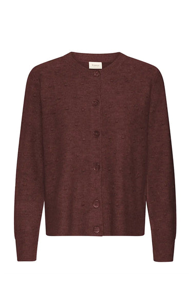 Elise cardigan 2 - fudge melange