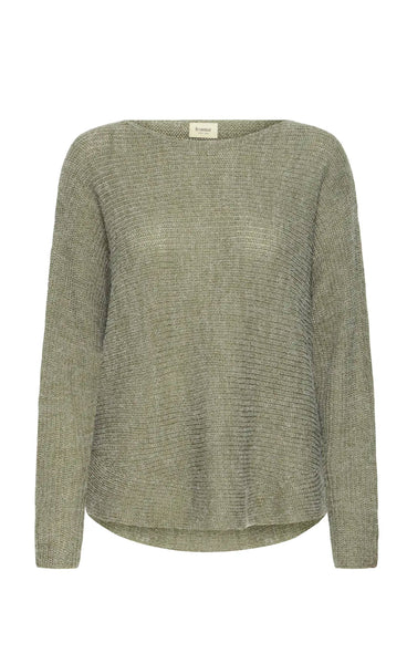 Eretta pullover 3 - dusty olive melange