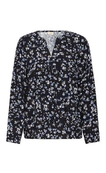 Kiki blouse 1 - floral nightsky