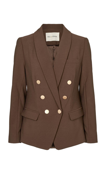 RDF Comfy eloise blazer - chocolate