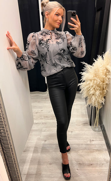 Valley blouse - frost grey