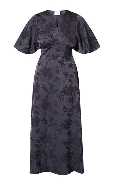 Gisela dress - brown/flower