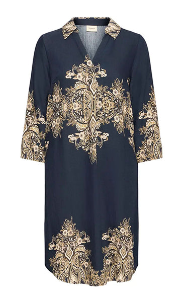 Adara dress 3 - navy mix