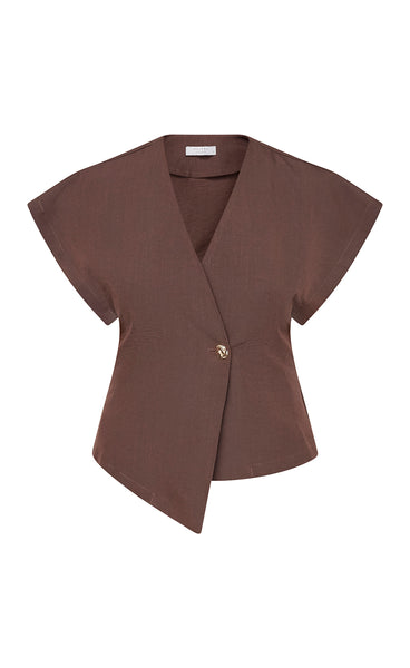 Gevela vest - brown