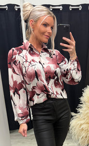 Ebbey shirt - blush flower