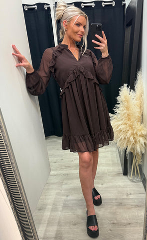 Usar dress - mohogany