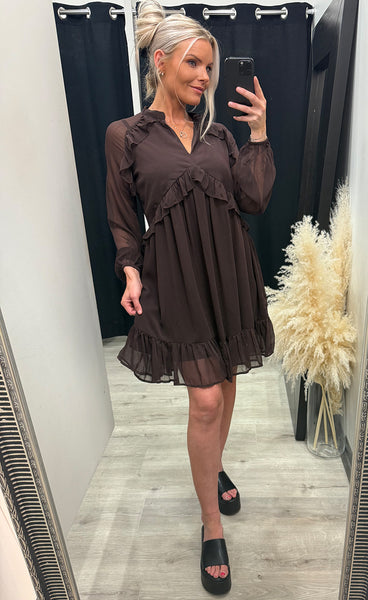 Usar dress - mohogany