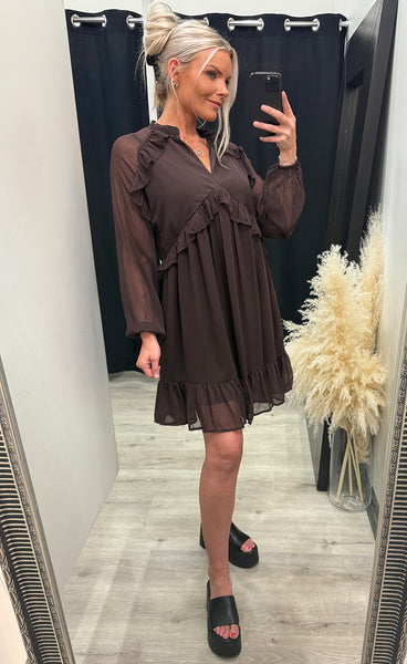 Usar dress - mohogany