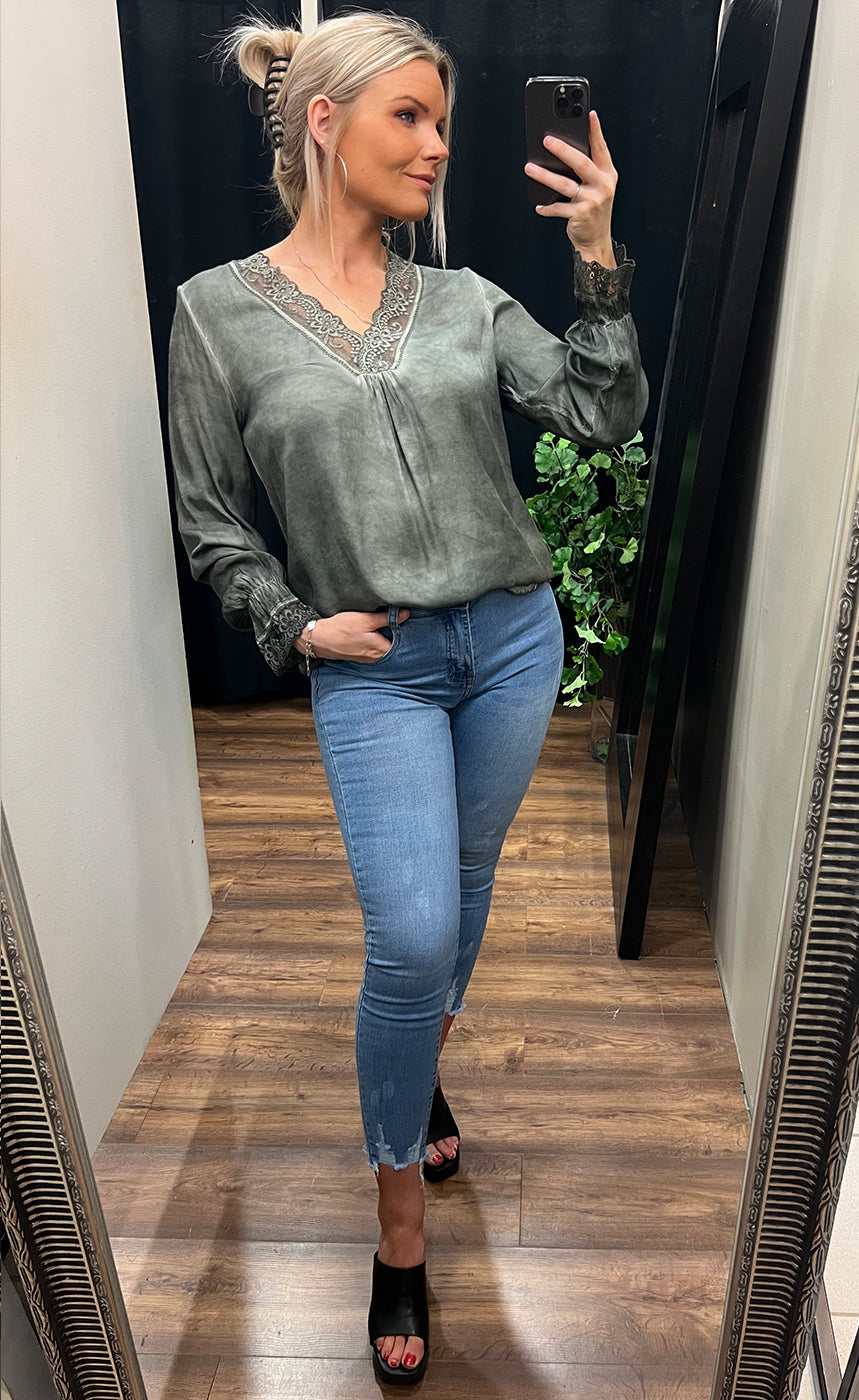 Whitney blouse - beetle