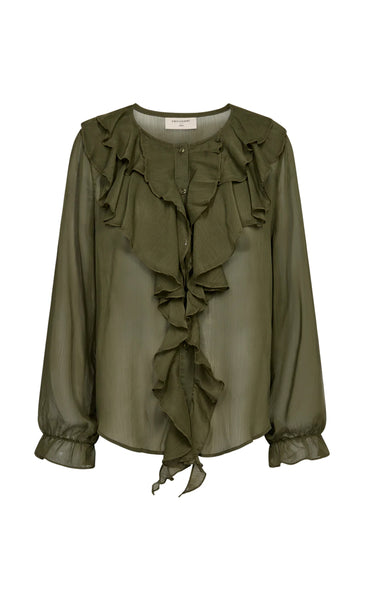 Ditte blouse - winter moss