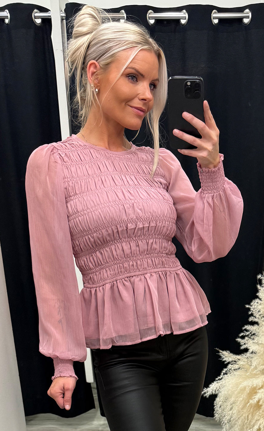 Uda blouse - dusty blush