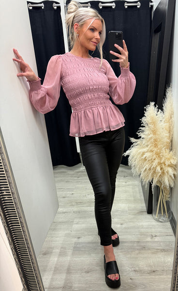 Uda blouse - dusty blush