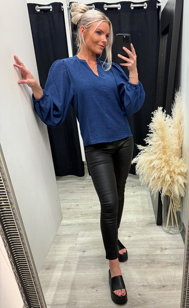 Kaitlyn blouse - irish blue