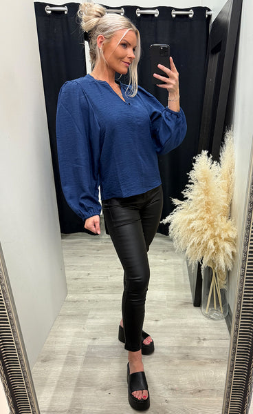Kaitlyn blouse - irish blue