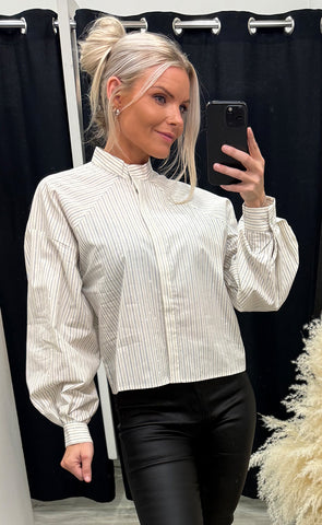 Kamari shirt - whitecap stripe